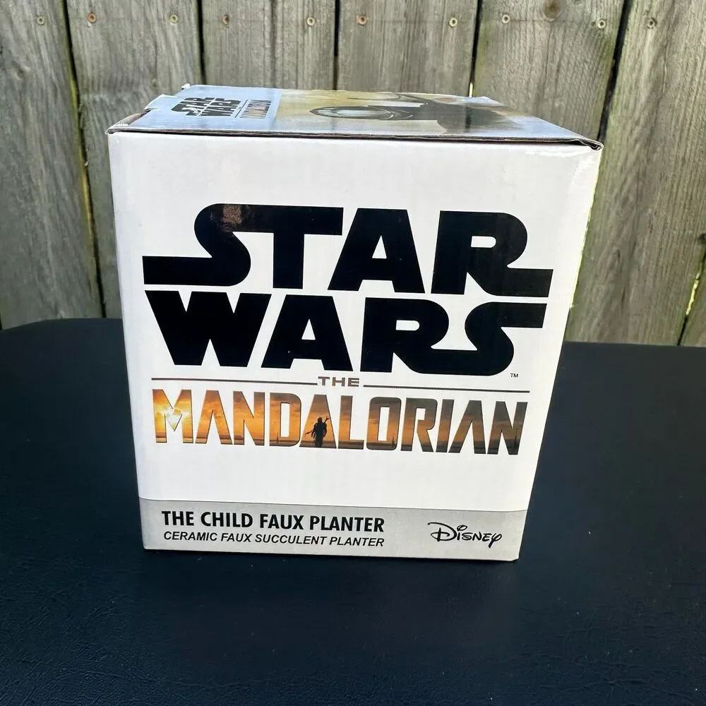 Star Wars The Mandalorian Grogu The Child Ceramic Faux Succulent Planter